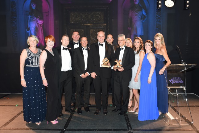 Receiving the CIA Company of the Year and Process Safety Leadership awards are SABIC staff, from left: Kathryn Harper, Nicola Duffey, Lee Allcock, John Harrison, Graeme Murtha, John Bruijnooge, Louis Malan, Richard Hodges, Katherine Franklin, Joanna Bamlett, Amanda Garvey Kovac and Claire Wordsworth.